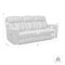 Armen Living Estelle Power Reclining Sofa in Gunmetal Fabric LCES3GM - alternate 3